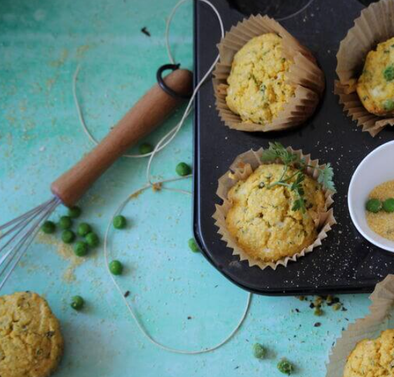 Polenta vegetable muffins