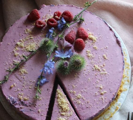 No Bake Blackberry-Cheesecake