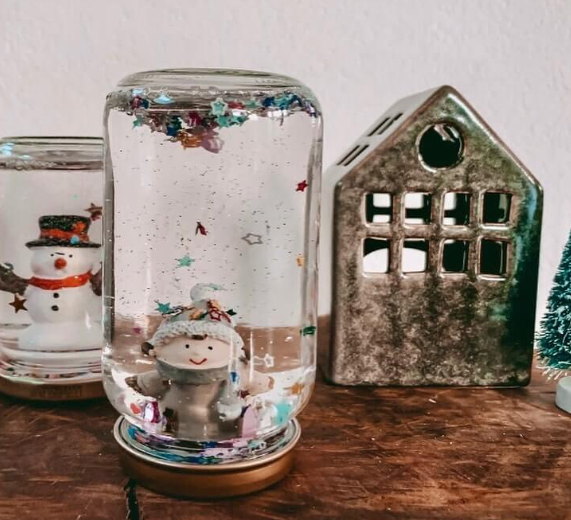DIY snow globes