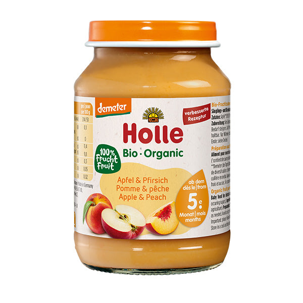 Organic Apple & Peach Baby Food