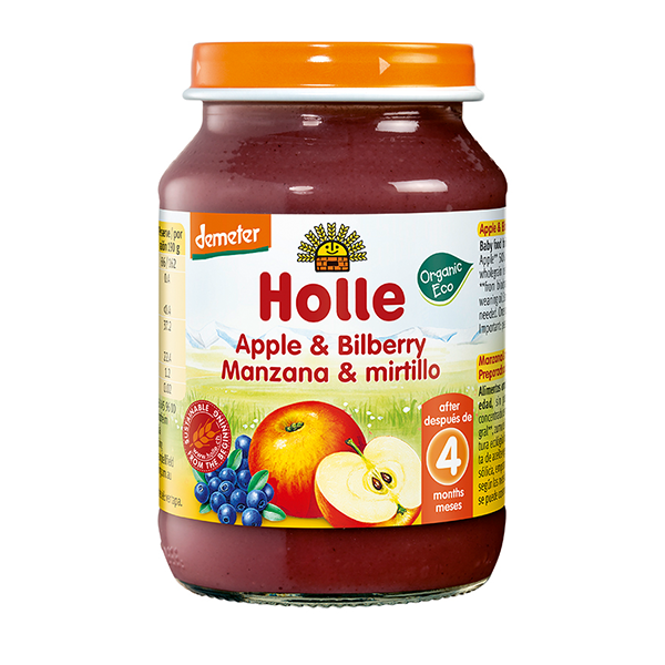 Organic Apple & Bilberry Baby Food