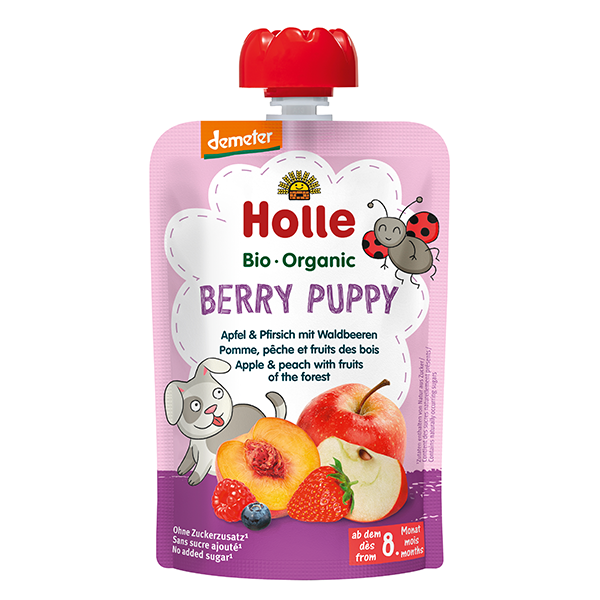 Organic Baby Food Pouch - Berry Puppy