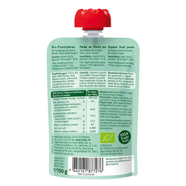 Organic Baby Food Pouch - Kiwi Koala