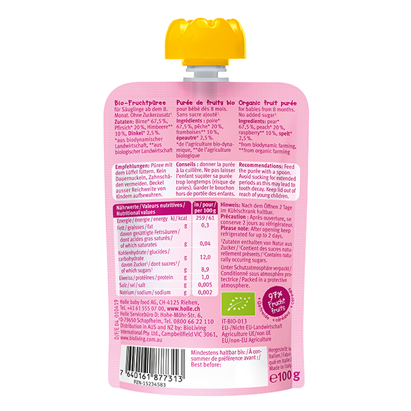 Organic Baby Food Pouch - Pear Pony
